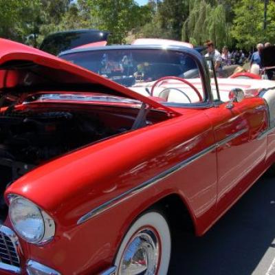 Vehicles like this 1955 Chevy Bel Air Convertible will be on display at the GM Nationals in Carlisle, Pennsylvania, this weekend.