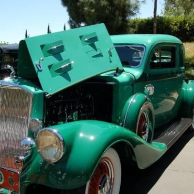 Vintage vehicles such as this 1934 Pierce Arrow will be on display at Concours d'Elegance events being held this weekend in California and Washington.