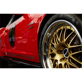 Big Red Camaro features custom Forgeline wheels