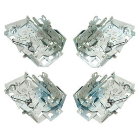 Reproduction door latches for 1955-57 Tri-Five Chevy and 1958-60 Impala/full-size models.