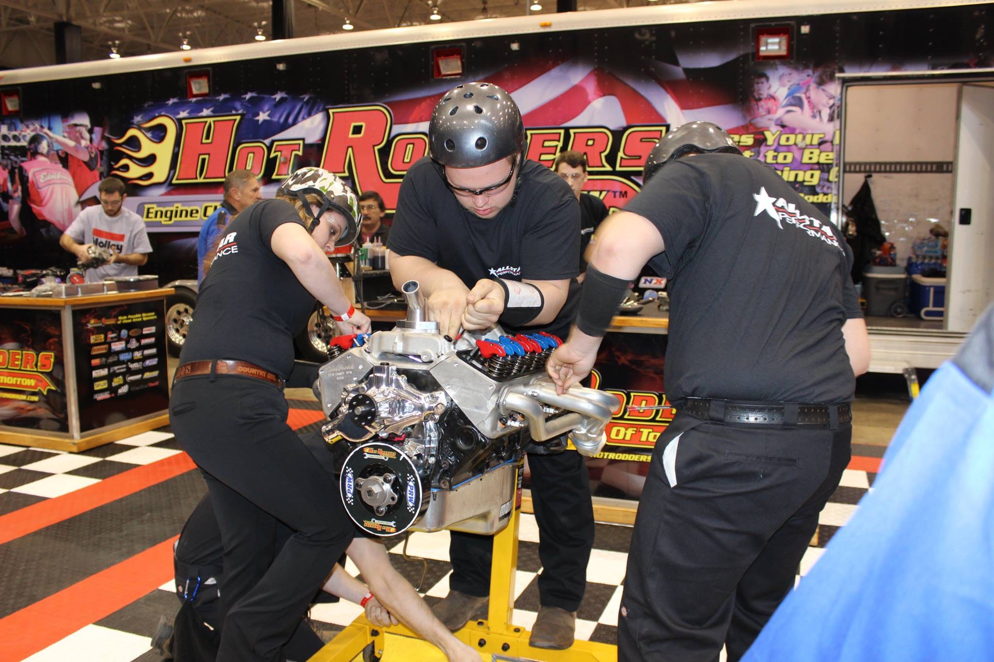 Team Allstars, winners of the latest Hot Rodders of Tomorrow event, within the grips of competition