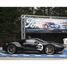 The Ford GT ’66 Heritage Edition on display at the Pebble Beach Concours d’Elegance kickoff party on Aug.18