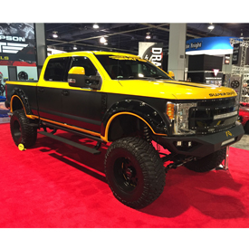 Project Tall Boy, the custom 2017 Ford F-250 Super Duty built by Mike Duval of X-Treme Toyz and featured in the Mickey Thompson