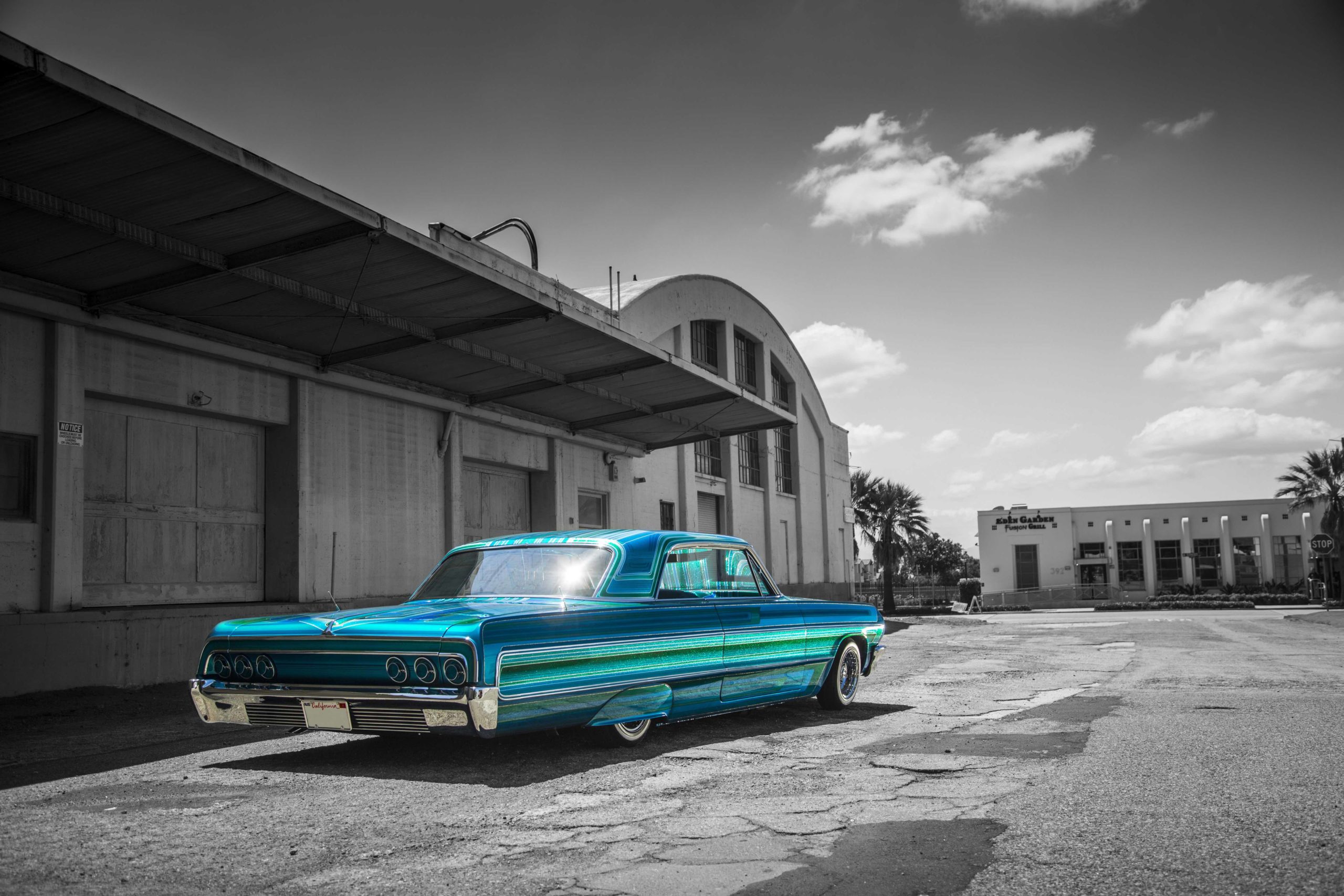 This 1964 Chevy Impala is the work of Albert De Alba, Jr., of Cal Blast in Upland, California. Alba is one of the 12 painters w