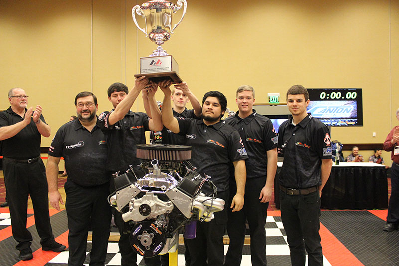 Team Fragola from Peach County High School in Georgia is the first team to win the Parts Pro Excellence Cup. The team is picture