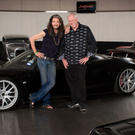 Aerosmith front man Steven Tyler and his Venom GT Spyder with Craig Jackson.