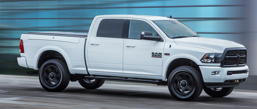Ram debuted new, special-edition Night packages for Ram 2500 and 3500 HD pickups during the 2017 Chicago Auto Show