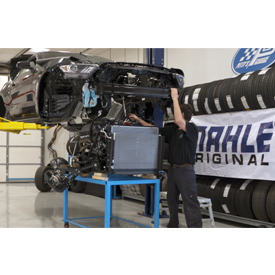 The MAHLE-Petty Mustang build begins