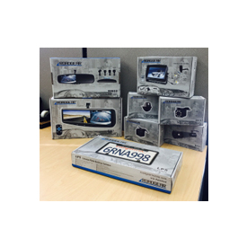 Product packaging by RoadGear Mobile, the new brand offered by Rydeen Mobile Electronics