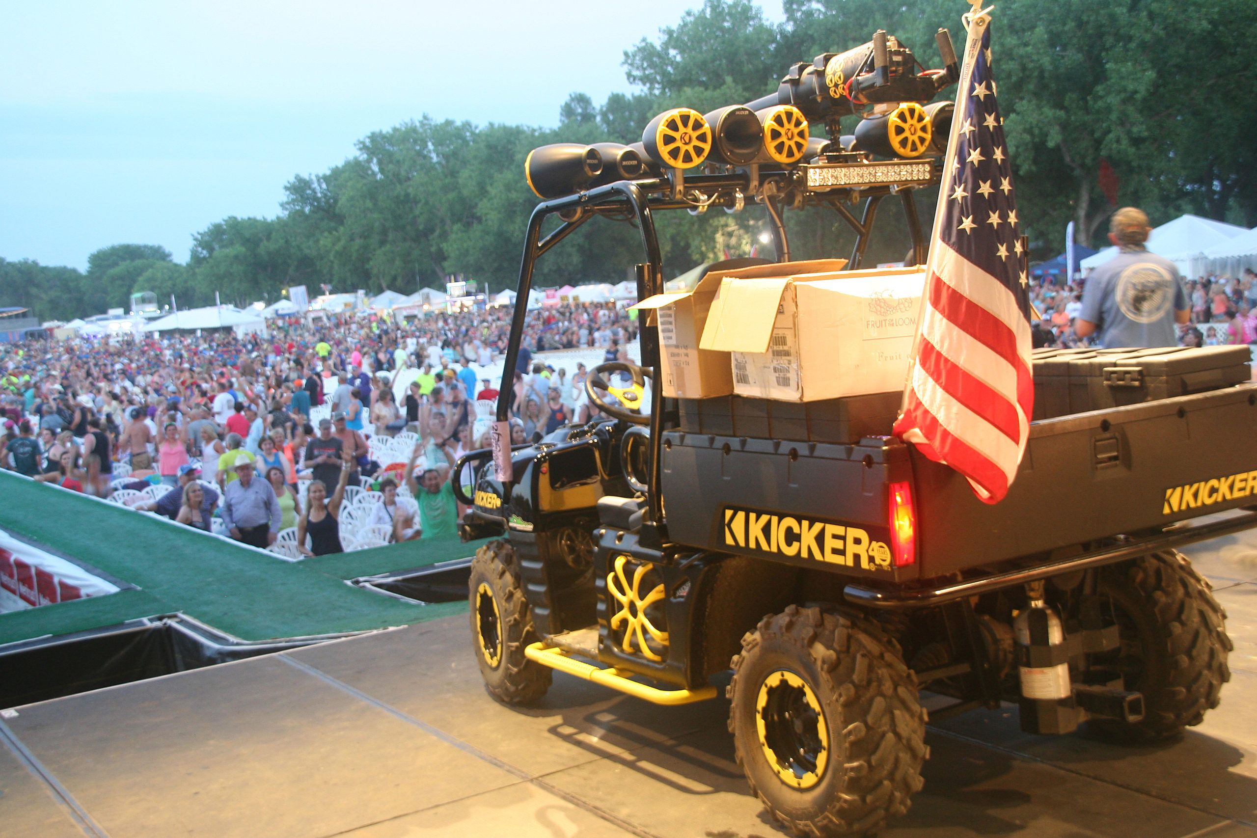KICKER is serving as title sponsor of the KICKER Country Stampede for the fifth straight year