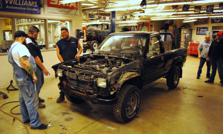 Auto tech students at Freedom High School are preparing this truck for a transformation in time for the 2017 SEMA Show