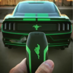 The Green Machine 2015 Mustang customized by Apex Customs for Josh Rivers, a gun violence victim