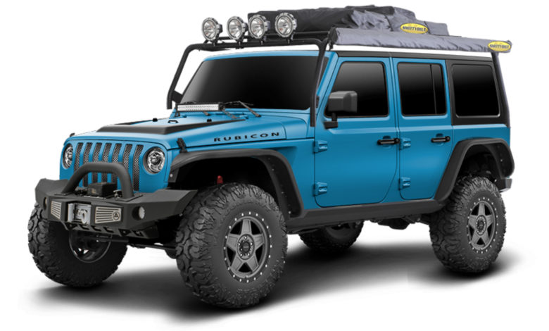 A theoretical and fully accessorized Jeep JL Wrangler as imagined by Interactive Garage