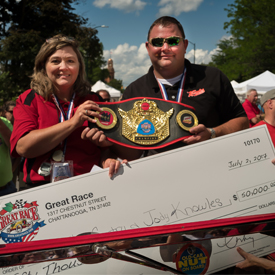 Jody Knowles and Beth Gentry from Tyrone, Georgia were the overall winners of The Great Race with their 1932 Ford Cabriolet