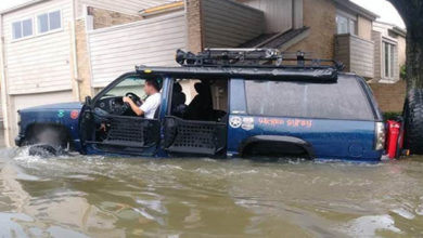 Craig Reitenour (pictured), the assistant manager of the 4 Wheel Parts store in west Houston, has been using his personal 4x4 ve