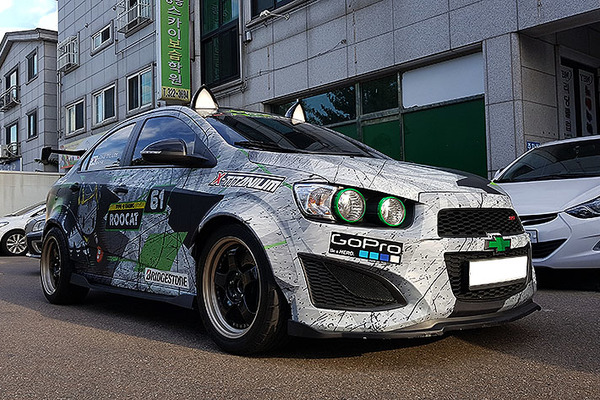 2015 Chevrolet Sonic Sedan wrapped by South Korea-based Type non, the top Asia entry in Wrap Like a King