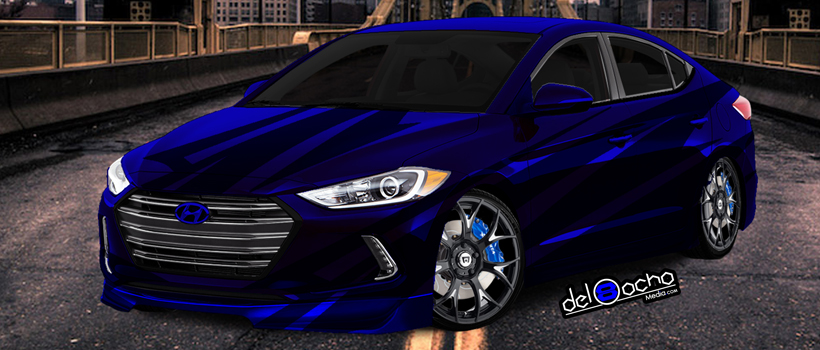 Digital rendering of FearOne's 2018 Hyundai Elantra Turbo Sport