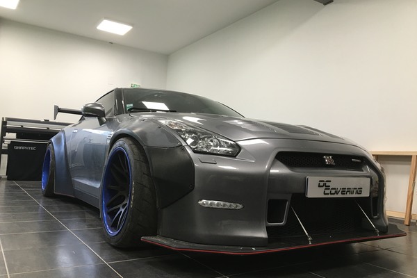 2011 Nissan GTR Liberty Walk wrapped by France-based DC Covering, regional champ in the Europe South category