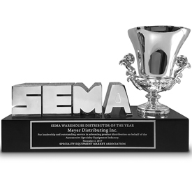 Meyer Distributing earned some serious hardware at the 2017 SEMA Show in Las Vegas