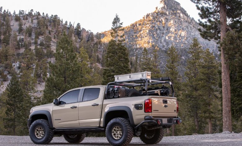 Colorado ZR2 AEV SEMA concept, created in collaboration with legendary off-road manufacturer American Expedition Vehicles featur