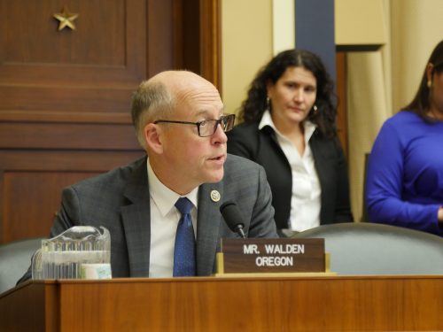 Rep. Greg Walden (R-Oregon) voted in support of the RPM Act during its first markup session in the House Subcommittee on the Env