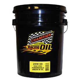 PowerShield 20w-50 motor oils by Champion Oil