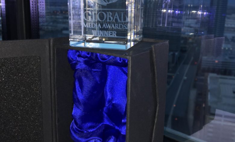 The Global Media Award given to Airdesign at the 2017 SEMA Show