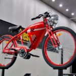Part of the fun in the lobby was a featured old school-themed Phantom 500R bike, which rolls on 26-inch diameter tires and has t