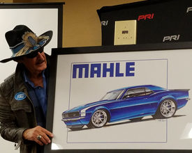 The King Richard Petty himself appeared at MAHLE's press conference at the PRI Show on Thursday at the Indianapolis Convention C