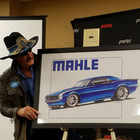 The King Richard Petty himself appeared at MAHLE's press conference at the PRI Show on Thursday at the Indianapolis Convention C