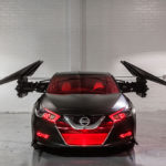 2018 Nissan Maxima as Kylo Ren's TIE Silencerâ€”Engineered for speed and astute handling capability, the Nissan Maxima is the perf