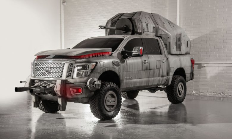 2018 Nissan TITAN as an AT-M6â€”Considering the AT-M6 is the largest vehicle in the First Order's arsenal for Star Wars: The Last