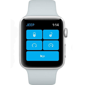Uconnect Smartwatch app controls several functions on the new Jeep Wrangler
