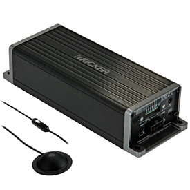 KICKER's KEY180.4 smart amplifier and processor