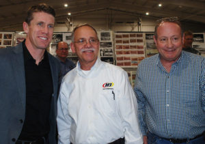 Carl Edwards (left), Mike Mittler (center) and Kenny Schrader (right)