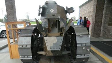 Gen. George S. Pattonâ€™s WWI tank, rebuilt by Hoosier Restoration and Movie Props with help from EATON Detroit Spring