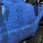 Exceptional car wrap package captured by THE SHOP cameras at the 2017 SEMA Show