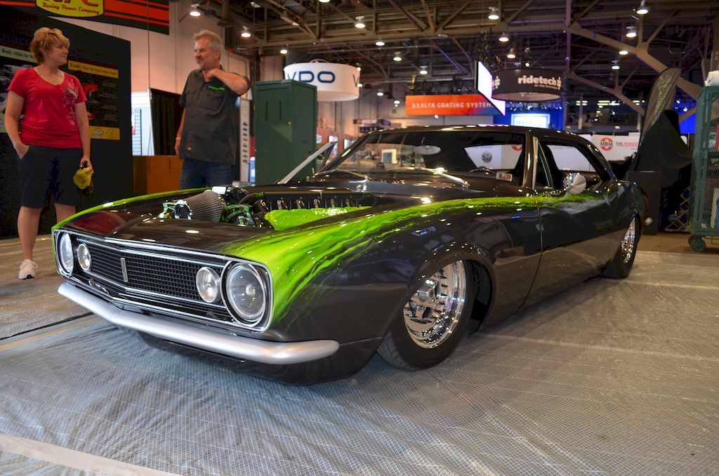Exceptional vehicle wrap captured by THE SHOP cameras at the 2017 SEMA Show