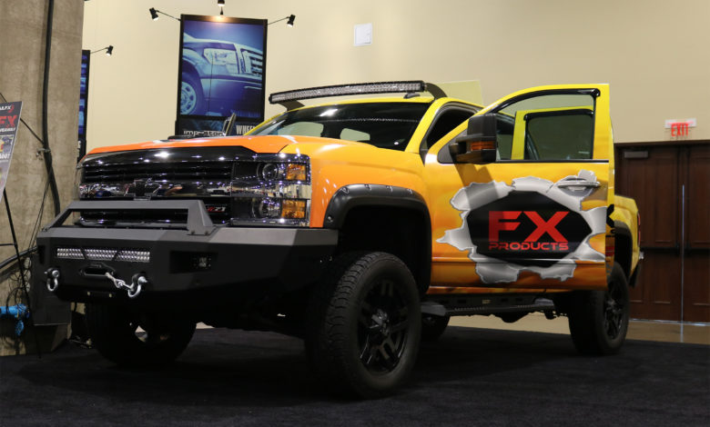 The 2015 Chevy Silverado was heavily customized with TrailFX product