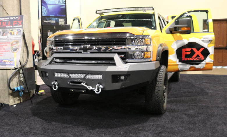 The 2015 Chevy Silverado was heavily customized with TrailFX product