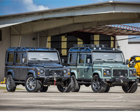 East Coast Defender's latest creations: Project Venture (right) and Project Dark Knight (left)