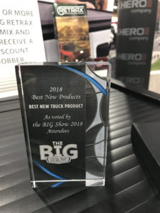 Retrax won the Best in Truck award at the Keystone BIG Show for its TRAX Rail System