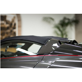 The new soft top by Pagani Automobili. See more images below