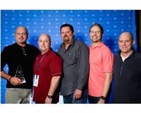 The Pacific Coast Marketing team poses with its JL Audio award