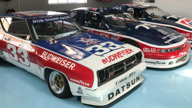 A few vehicles from Paul Newman's race car collection