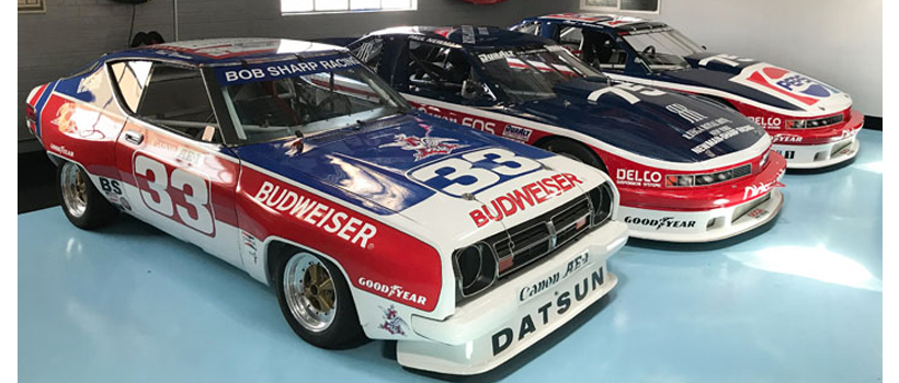 A few vehicles from Paul Newman's race car collection