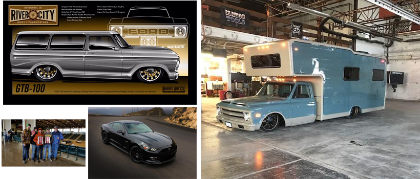 River City Rods & Fabrication is set to completely rebuild a 1976 Ford GTB100 for the upcoming SEMA Show (top left)