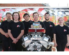 Team Hurst from Sequoyah High School in Soddy Daisy, Tennessee clocked a time of 23:54 during the Hot Rodders of Tomorrow compet