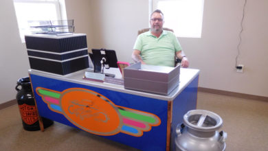 Terry Meetz in his new office