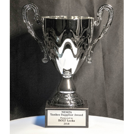 The 2018 NEMPA Yankee Supplier Award given to BOLT Lock